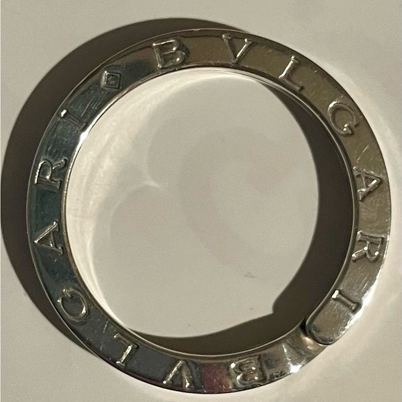 Auth $3 start BVLGARI Key Ring /Pendant SV925 11.4g W/Box 💟⬇️please read NOTE ⬇️ - Picture 12 of 13